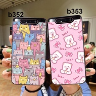 Samsung a80 phone case full of funny bears, pigs, sharks