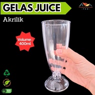 Acrylic Milkshake Glass Juice Glass/Acrylic Starfruit Glass/Cafe Glass