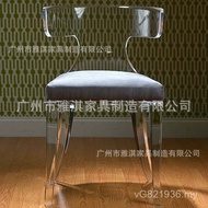 Factory Direct Sales Restaurant Crystal Chair T-Shaped Plexiglass Chair Acrylic Influencer Chair Ban