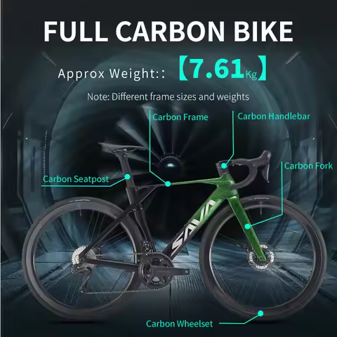 SAVA Blade SLR8 B45/B60 High-End Full Carbon Fiber Road Bike with SHIMANO ULTEGRA 8170 Di2 Kit Compe