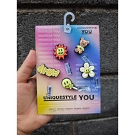 DREW charm Set with cross sandals, cute DREW jibbitz charm, DREW cross sandals decoration accessorie