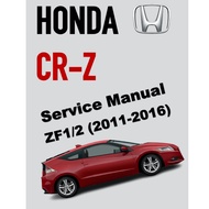 CRZ HONDA CR-Z (2011-2016) SERVICE WORKSHOP MANUAL + WIRING DIAGRAM