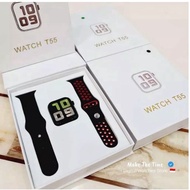 Smartwatch T500 / T55+MAX / iSeries Smart Watch T55 Health Fitness Tracker (dual strap) Indoberkah88