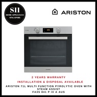ARISTON 71L MULTI FUNCTION PYROLYTIC OVEN WITH STEAM ASSIST BUILT-IN OVEN (FA3S 841 P IX A AUS) 2 YEARS WARRANTY!