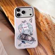 【Magsafe 磁吸手機殻】廢貓人生 - iPhone 15-17 雙層手機殼