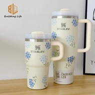 Shadow 20oz Flower Retro 40oz Stainless Steel Tumbler - Spring Collection Large Capacity Straw Therm