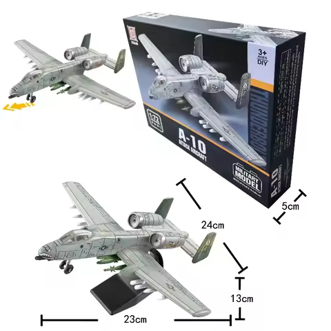 1:72 US New A-10 Thunderbolt II Support Attack Aircraft Model Creative Military Series Building Bloc