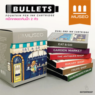 MUSEO FOUNTAIN PEN INK CARTRIDGES 2 ENDS (2.6 & 3.4mm)