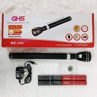Ready Stock GHS Original japan Torch light Rechargeable TorchLight  Flashlight Led Alloy Power Porta