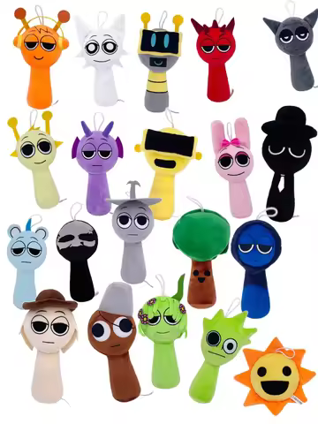 Sprunki Plush Toys Soft Cartoon Game Pillow for Kids - Snuggly Sprunki Plushie Gift Present