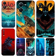 Case For vivo Y71 Y71A Y73S 5G Y76 S7e 5G Y81 Y83 no finger print hole Phone Soft Silicon Godzilla K