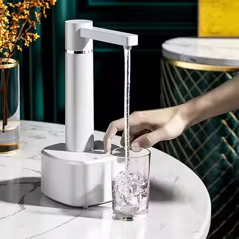Electric gallon pump desktop water dispenser, rechargeable water bottle pump, automatic water dispen