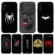 for Samsung A07 A17 A56 A36 A26 S25 Fe Edge Plus Ultra Cool cartoon Bat Spiderman 9Y5 Fashion Black 