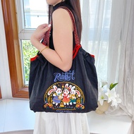 Japanese Style Embroidery Shopping Bag Japan Eco-Friendly Bag Large Capacity Commuter Tote Cloth Sho