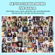 SET of 70 MEME IVE sealing stickers • MEME IVE stickers 4x4cm pre-cut