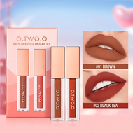 O.TWO.O 2pcs Lipstick Makeup Mini Set Lipmatte 2pcs Gincu 3 Colors
