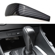 Carbon Fiber Gear Shift Knob Cover For BMW 1 3 Series X1 E87 E90 E84 Spare Parts