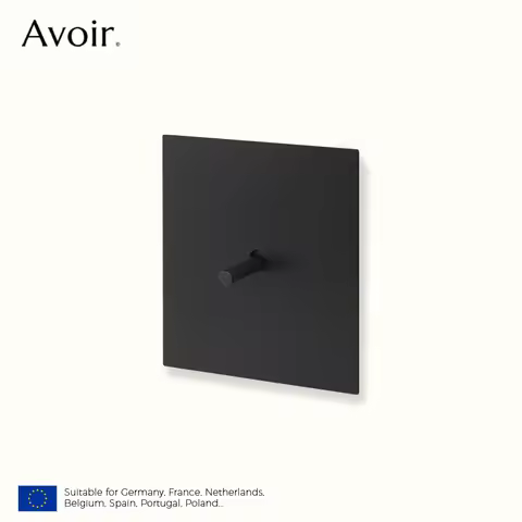 Avoir Black Brass Lever Vintage Switch 4 Gang 2 Way Toggle Switch Wall Socket USB C Wall Light Switc