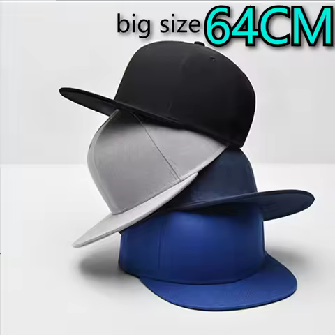 Big size Back Closed Skateboard Cap Women Fitted Baseball Cap XXL Male hip-hop Snapback Skate Caps F