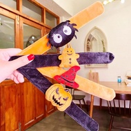 Halloween Snap Bracelet Kids Gifts Child Wrist Flannel Pumpkin Spider