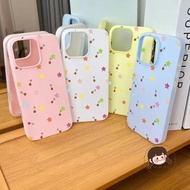 Cartoon Dopamine Star Cherry Solid Color Phone Case For OPPO Reno 6 Lite 6Z 5 4 Lite 5Z 5F 5K 4F Fin