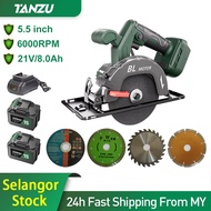 TANZU 5.5 Inch Cordless Circular Saw Powerful Wood Cutter Portable Cutting Tool (4/6/9/12Ah)