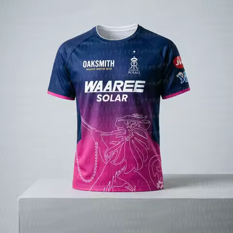 2026 New IPL Rajasthan Royals Cricket Team Jersey Indian Casual Sports 3D Print for FamilyMatching F
