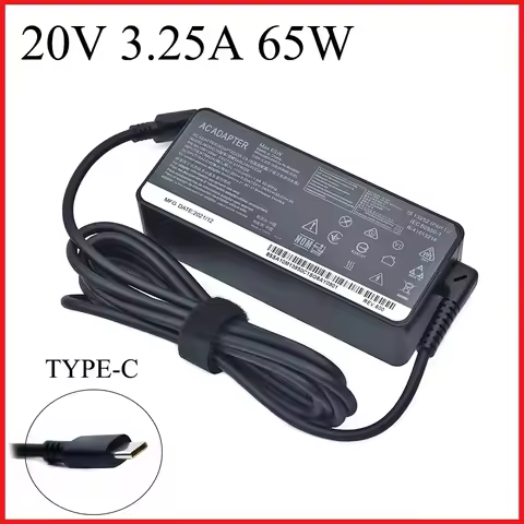 20V 3.25A 65W USB Type-C AC Laptop Power Adapter Charger For Lenovo Thinkpad X1 Carbon Yoga X270 X28