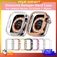Diamond Bumper Hard Case For Apple Watch Series 10 42mm / 46mm Accessories Case