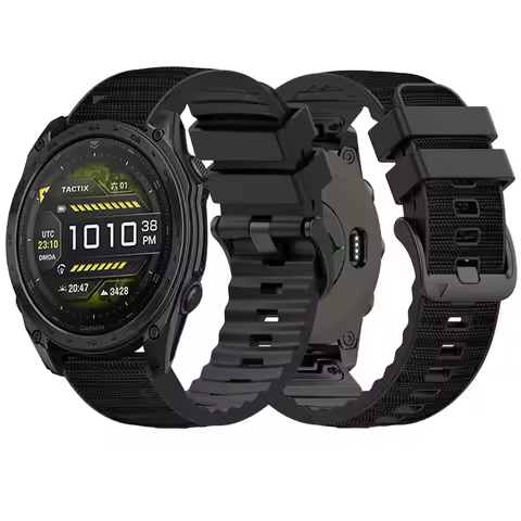 Tactix8 Nylon Silicone 22/26mm strap For GARMIN QUATIX 8/Tactix 8 Quick Release Bracelet For FENIX 8