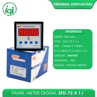 DIGITAL PANEL METER DIGITAL AMPERMETER/ 72X72 1i AMPER INSCOM