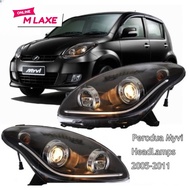 Perodua Myvi 2005 2006 2007 2008 2009 2010 Projector Headlamp Head Lamp With LED Strip Lightbar