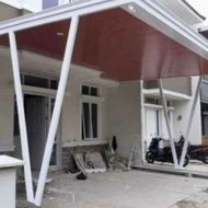 Kanopi minimalis atap Alderon RS + plafon PVC teras