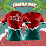【Free Custom】2025 June Design Red and Green Family Set Vacation Family Day Jersey for men and women 