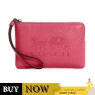 Coach กระเป๋าคล้องมือ COACH C7420 CORNER ZIP WRISTLET WITH HORSE AND CARRIAGE (IMT9Z) [C7420IMT9Z][พ