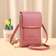 Touch Screen Mobile Phone Bag Female Cute Wallet Small Bag Office Wallet Fashion Key Coin Card Bag W