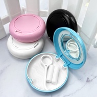 Retainer Case with Mirror and Adjustable Vent Holes Cute Slim Aligner Case Compatible with Invisalig