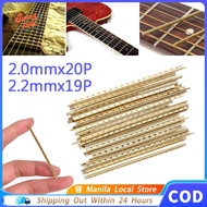 19/20pcs Brass Guitar Fret Wire 2.0mm 2.2mm Fret Wire Set Replacing Fretwire Accessory For Luthier