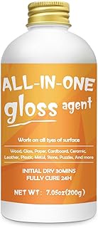 1DFAUL Crafts Sealer Gloss Finish, 200ml All Purpose Craft Glue, Varnish, and Finish, All in One Cra