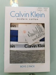 全新- Calvin Klein 男童S碼-modern cotton（8-10）歲全棉平腳內褲