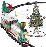 Train Set for Boys Kids 2-4, 41 Pcs Electric Train Toys for Christmas Tree, 2 Assembly Methods Include 4 Cars &amp; 10 Tracks, Model Train Toy with Lights &amp; Sounds for Toddlers Gifts Ages 3 4 5 6 7
