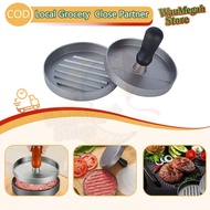 Burger Press Hamburger Mold Maker Aluminum Alloy Burger Press Hamburger Press 12cm Diameter Round