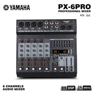 YAMAHA PX-4PRO/PX-6PRO/PX-8PRO มิกเซอร์มืออาชีพ 4/6/8-channel การเชื่อมต่อบลูทูธในตัวเอฟเฟกต์ DSP 48