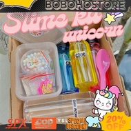 cute Slime kit unicorn | clear slime | slime kit bening | slime kit metalic fay