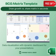 Excel Template - BCG Matrix Excel Template (Free 12-in-1 Bundle Excel Course Books)