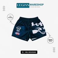 AFL Geelong Cat Full Printing Sports Pants Jumbo Drawstring Shorts