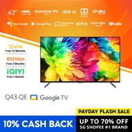 PRISM+ Q43-QE Quantum Edition 4K Google TV  43 inch Quantum Colors