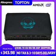 Topton portable mini PC NUC In Core i9 11900H i7 1165g7 desktop computer Dual Ram dual M.2 NVMe SSD