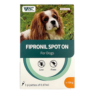 VIC Fipronil Spot-on Drops for Cats Dogs Flea Lice Removal 3pcs/Box VS FRONTLINE Plus