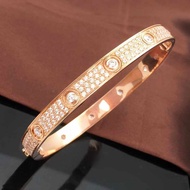 14K Rose Gold Ladies Pure Russian Purple Gold Zircon Bracelet Luxury Fashion 585 Color Gold Inlaid Z